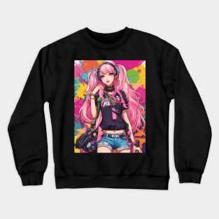 Catnip Chronicles Anime Waifu Crewneck Sweatshirt